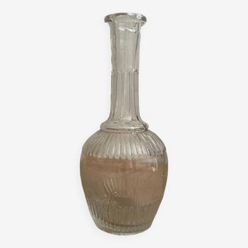 Small transparent glass vase