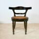 Chaise ancienne de style Louis Philippe en bois et cannage