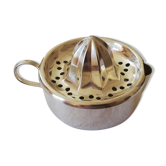 Silver metal citrus press Christofle