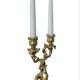 Chandelier Louis XV St Louis from the 19th century decorated with dolphins.