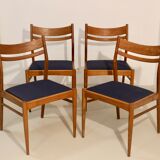 Set of 4 vintage Scandinavian chairs in oak year 60 Ref. Marcel.