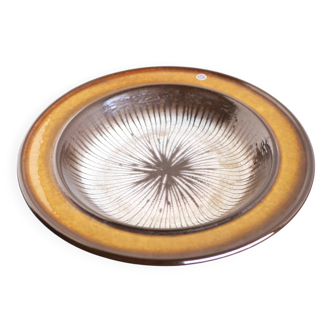 Large mid-century modern pottery Cleo bowl by Mari Simmulson for Uppsala Ekeby, 1970s