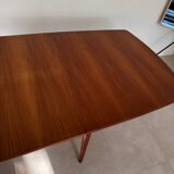 Vintage teak Scandinavian extendable dining table