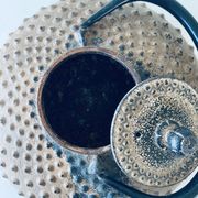 Ancient Japanese teapot in cast iron