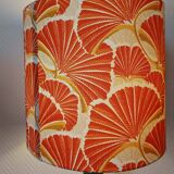 Vintage green ceramic lamp with custom shade