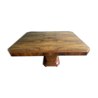 Art Deco table in walnut bramble