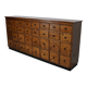 Large German Pine Industrial Apothecary / Shop Cabinet, 1950s