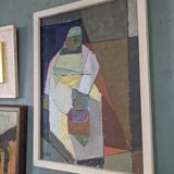 Mid-century swedish oil painting