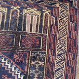 Vintage carpet turkmen belutch afghan 81x123 cm