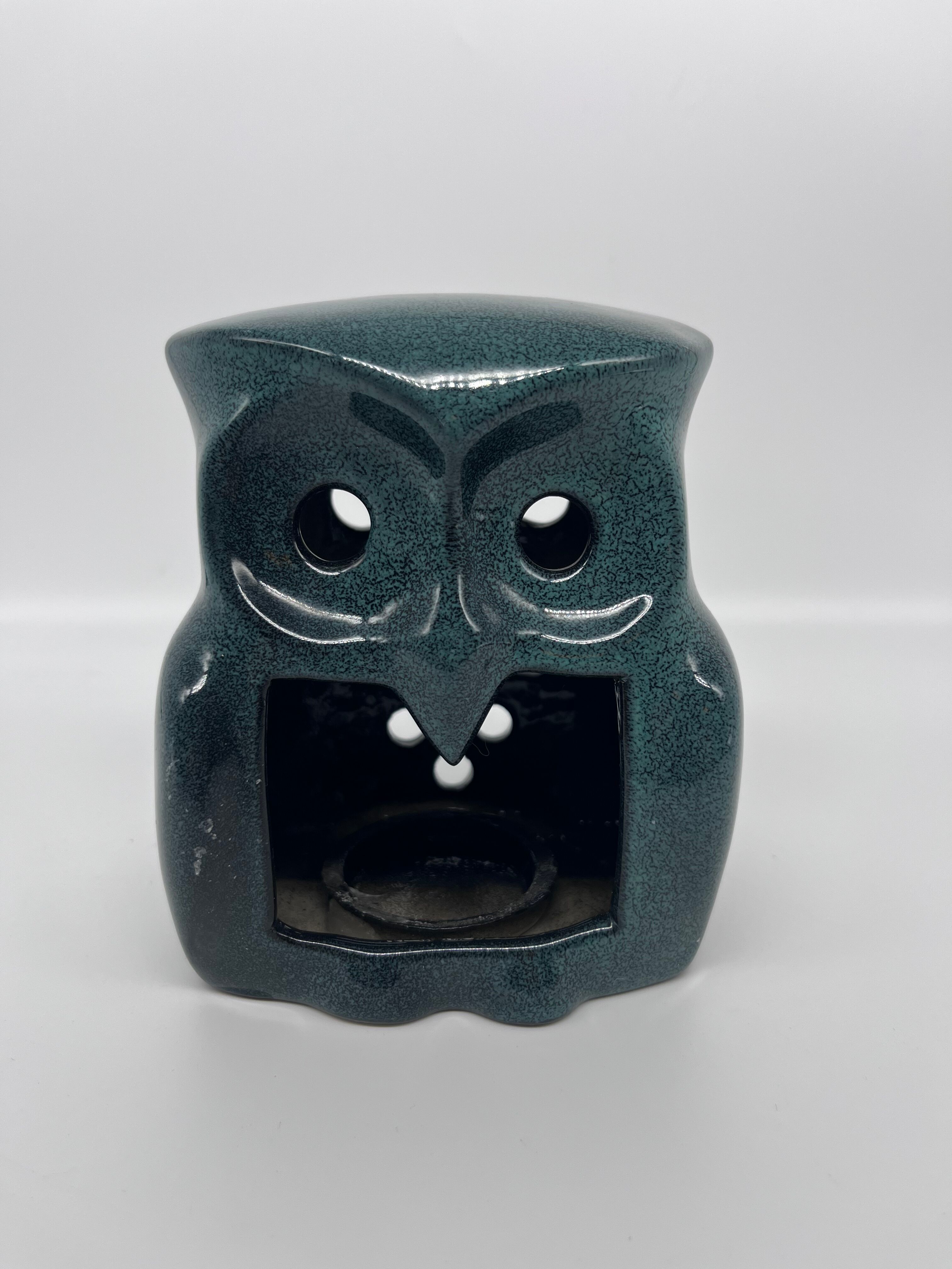 Bougeoir hibou en céramique