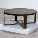 Paul Kingma Modernist Stone and Mosaic Coffee Table 1970s