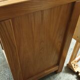 Solid oak tv stand