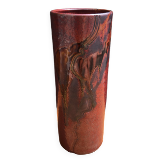 Vase roll Jean Cacheleux (1943), sandstone, marked JC, Saint Amand en Puisaye