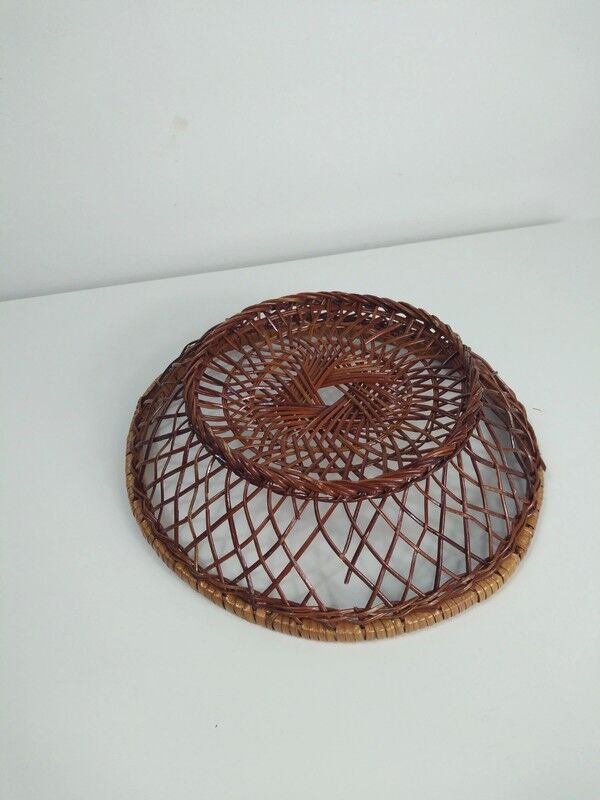 Brown wicker basket