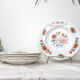 Table service in vintage earthenware Mills of Wolves "ORCHIES" 44 pieces