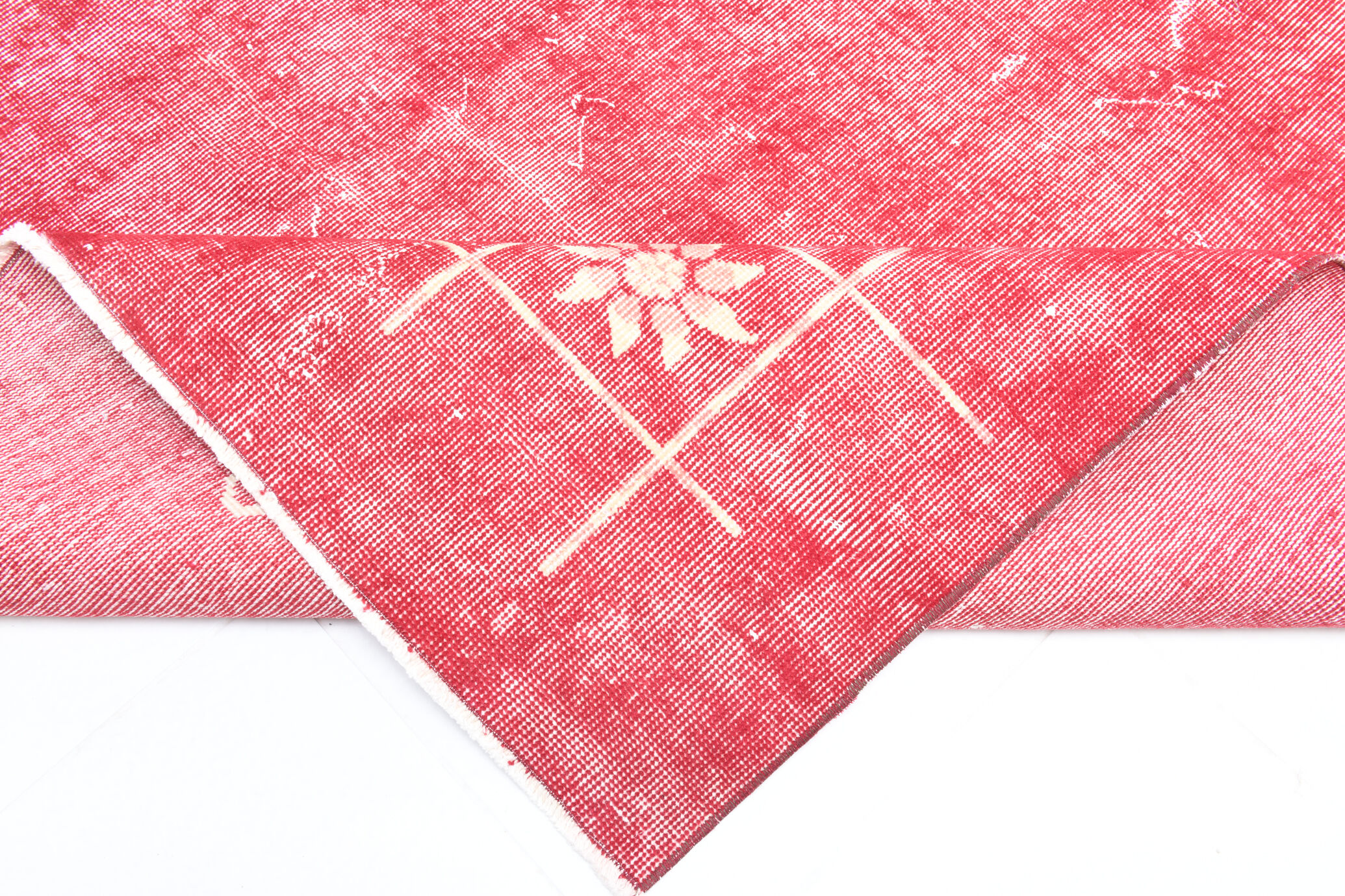7x10 pale red large turkish rug, 203x310cm