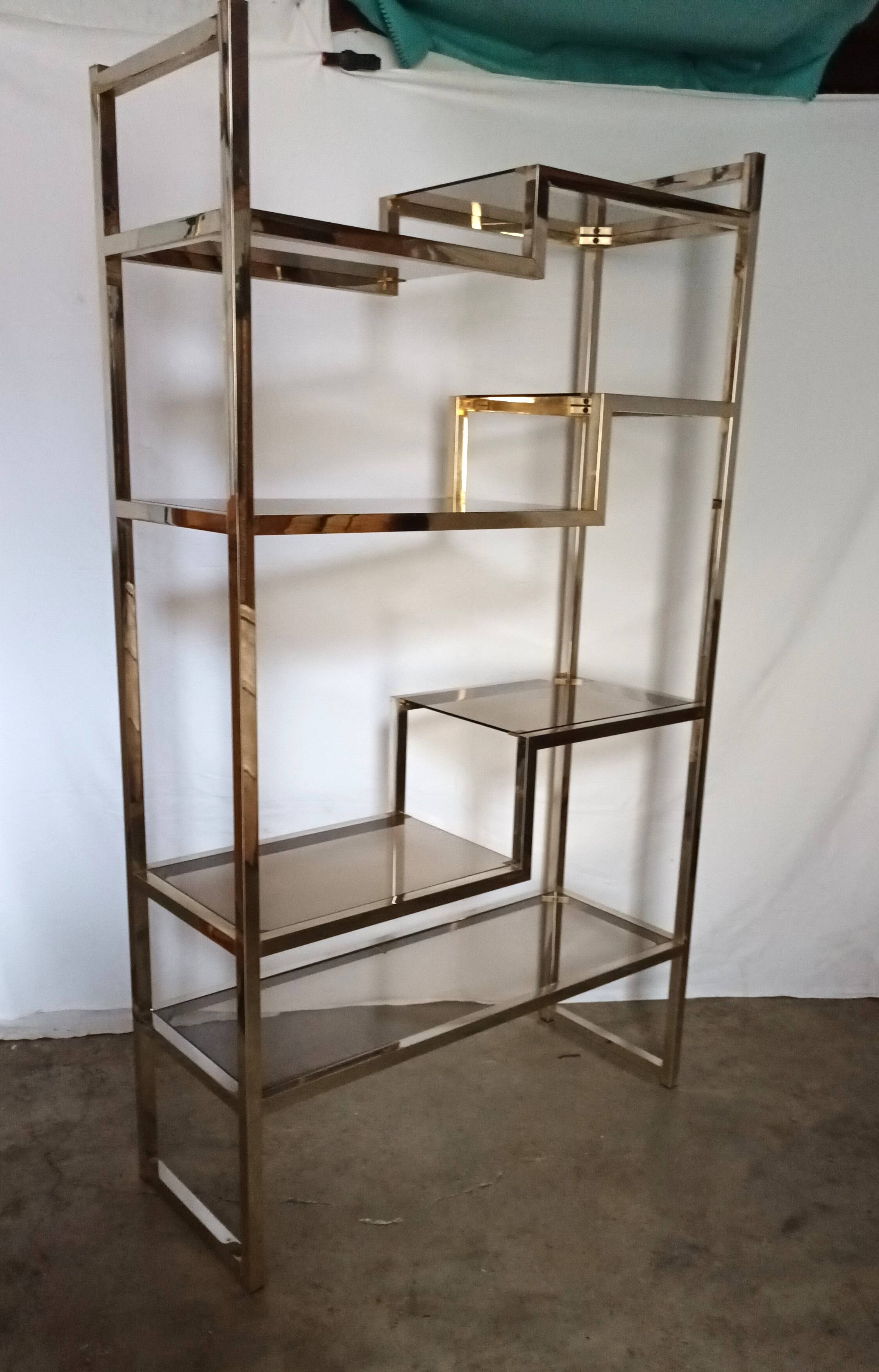 1970s shelf attributed to Willy Rizzo.
