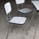 Table and Chair set in formica foot Eiffel Tower of the 1970s