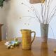 Vintage yellow glazed stoneware jug