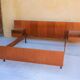 With suspended nightstands vintage teak bed