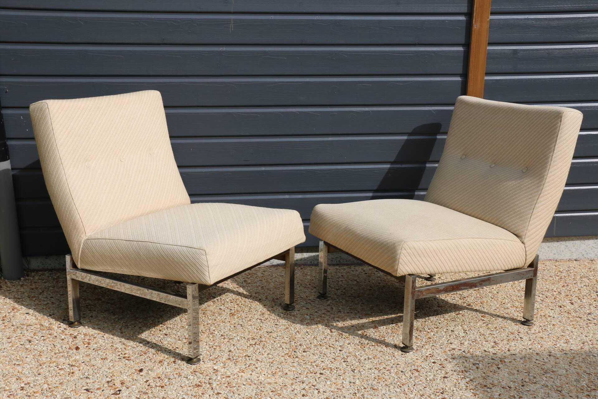 Pair of Georges Friedmann lounge chairs