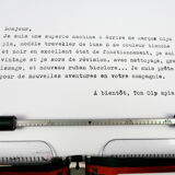 Luxury Olympia traveller typewriter S revised new ribbon