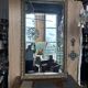 Golden rectangular mirror