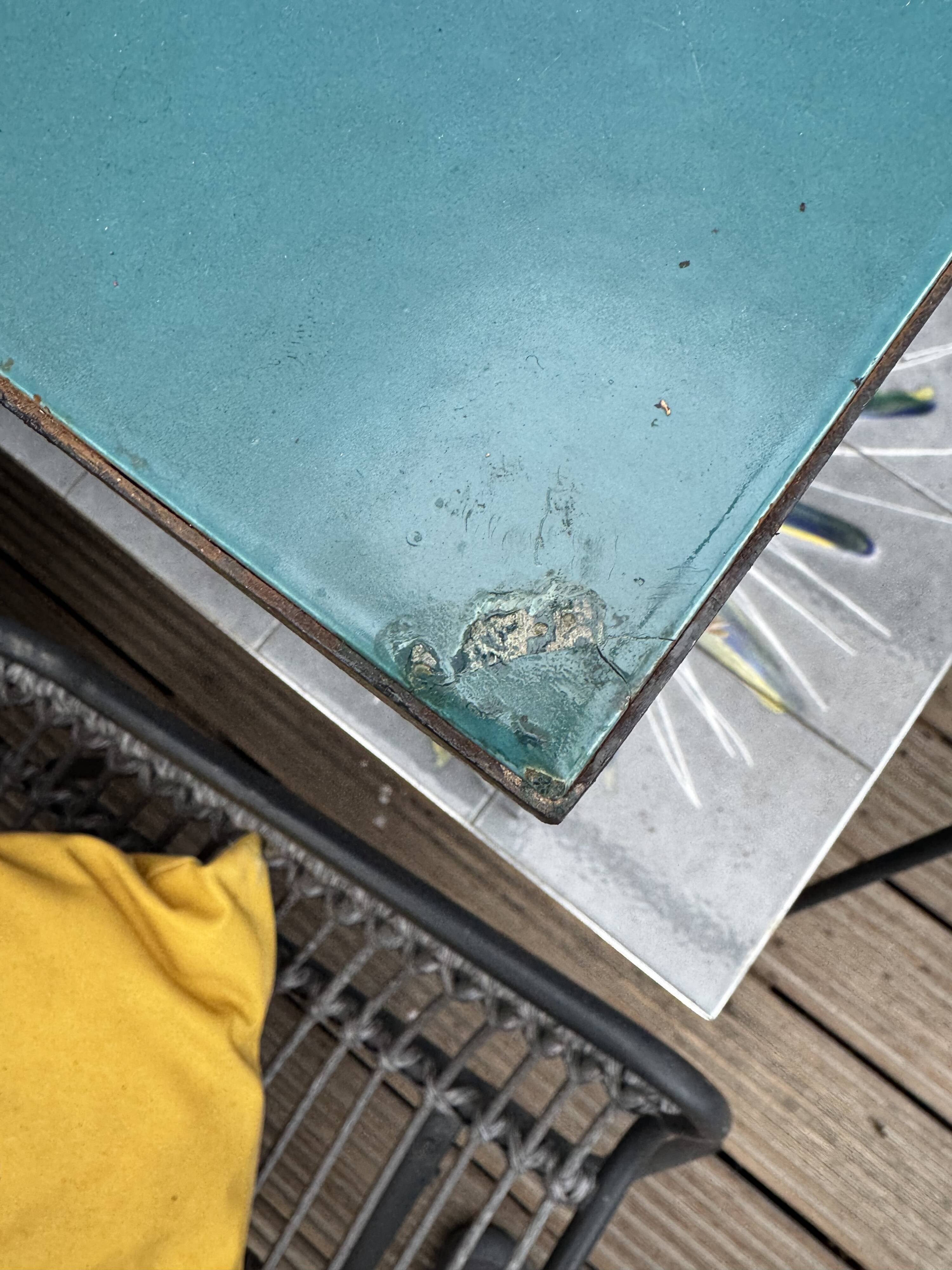 Table basse vintage en céramique des années 1960