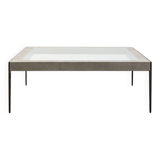 Bespoke shagreen and brass coffee table