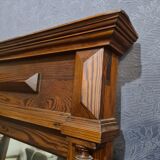 Wooden mirror, 127x89 cm