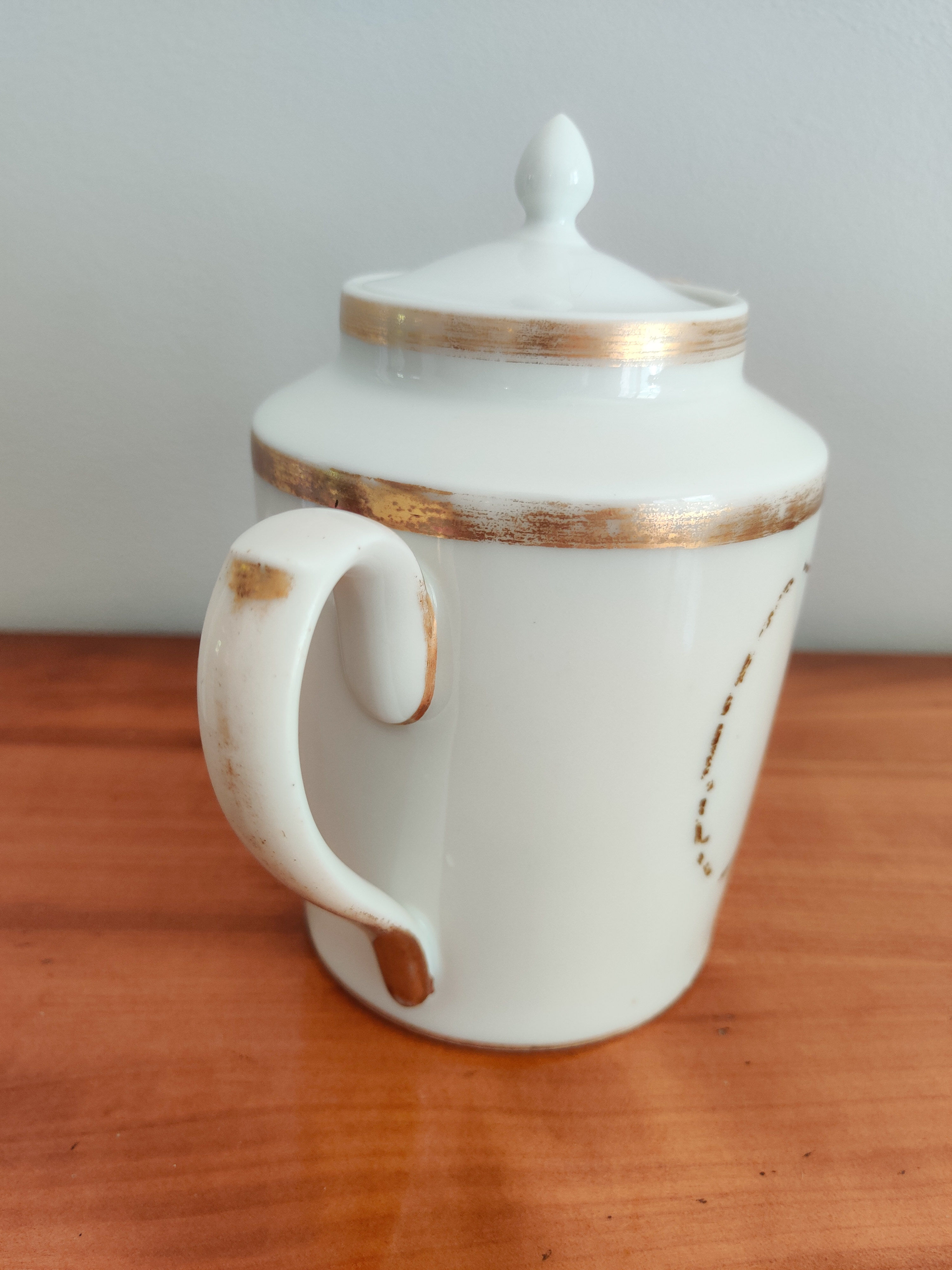 Antique porcelain teapot