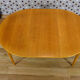 Scandinavian design round table in blond oak Farstrup vintage 1960