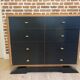 Chest of drawers restyled in black