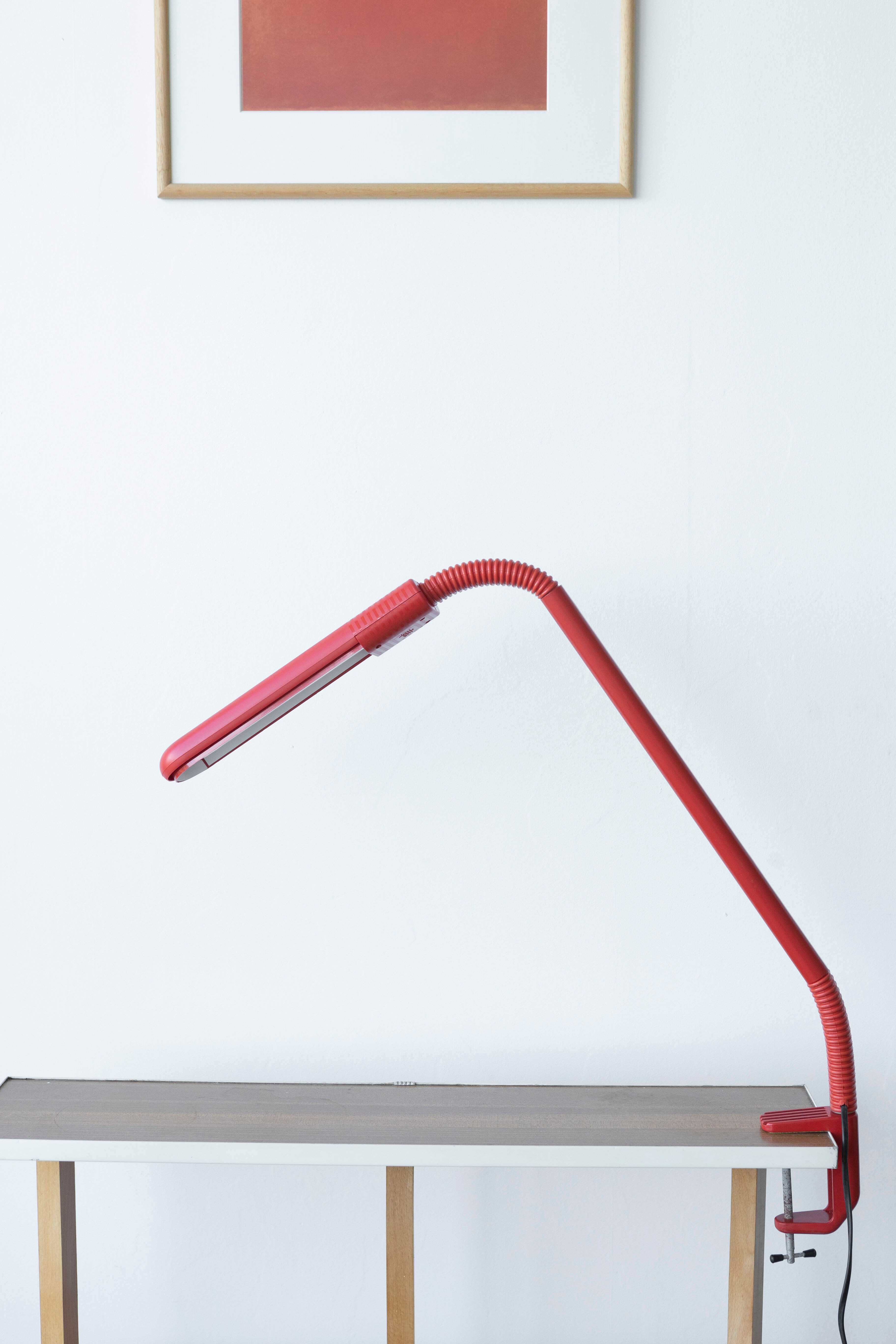 Lamp Scoop de Manade new box origin, red, on vice, 80s