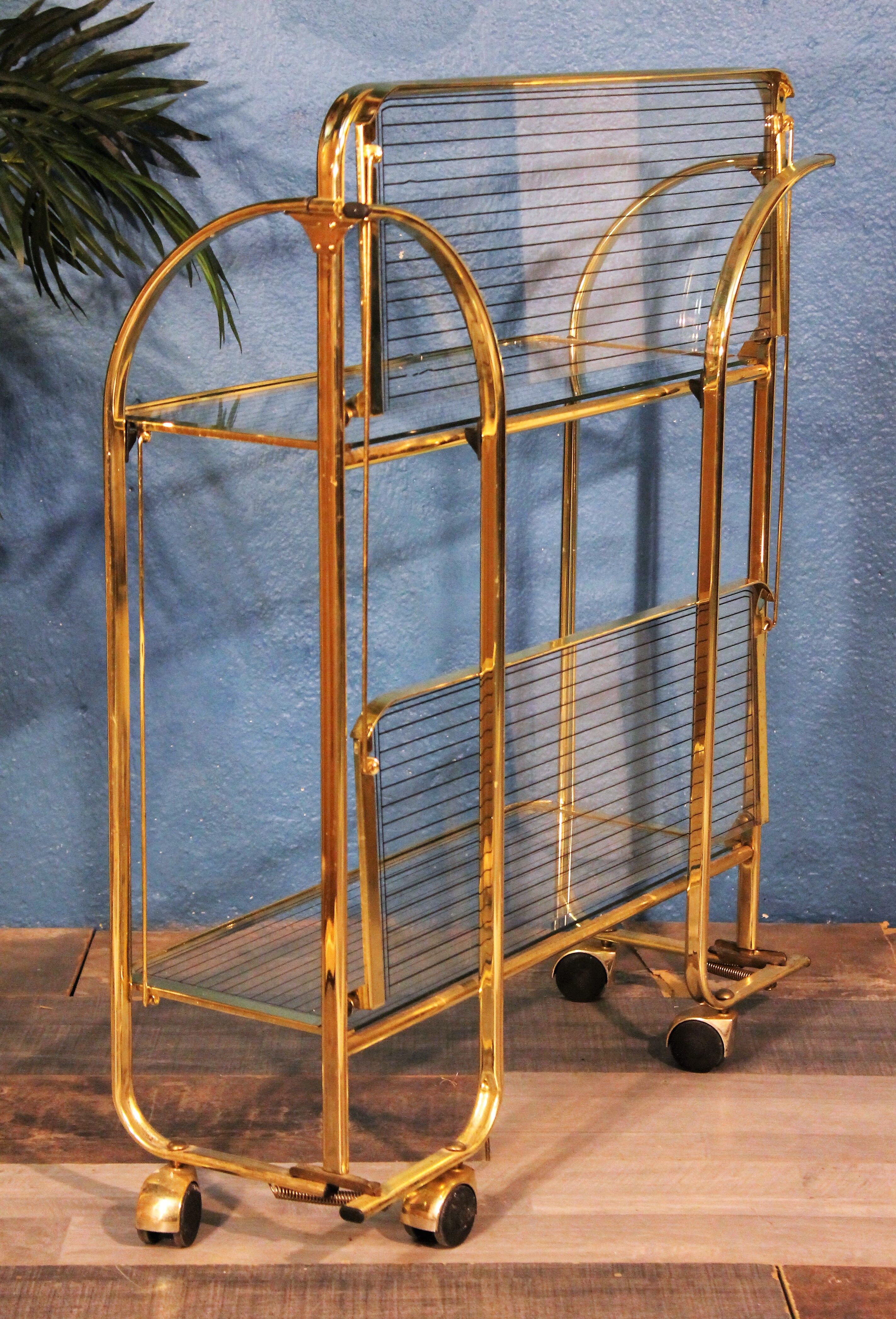 Metal-glass trolley 1970s