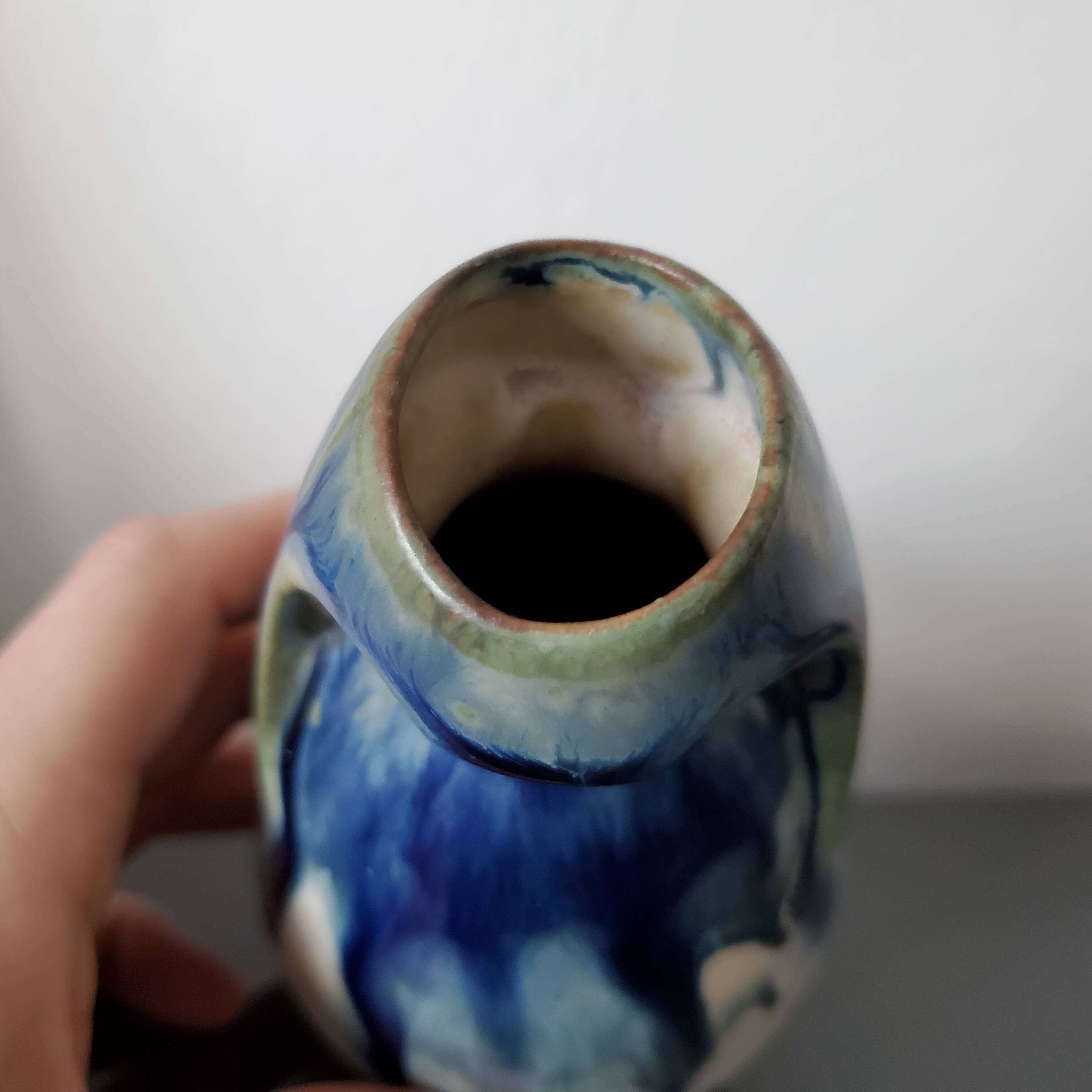 Glazed ceramic vase