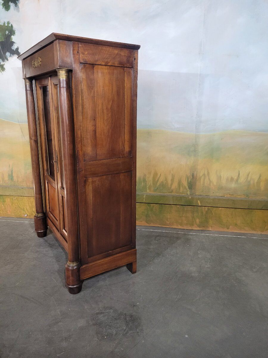 Small Empire library in cherry wood.