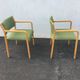 Curved wooden chairs by Wilhelm Ritz for Wilkhahn 1960/1970 - Set of 2