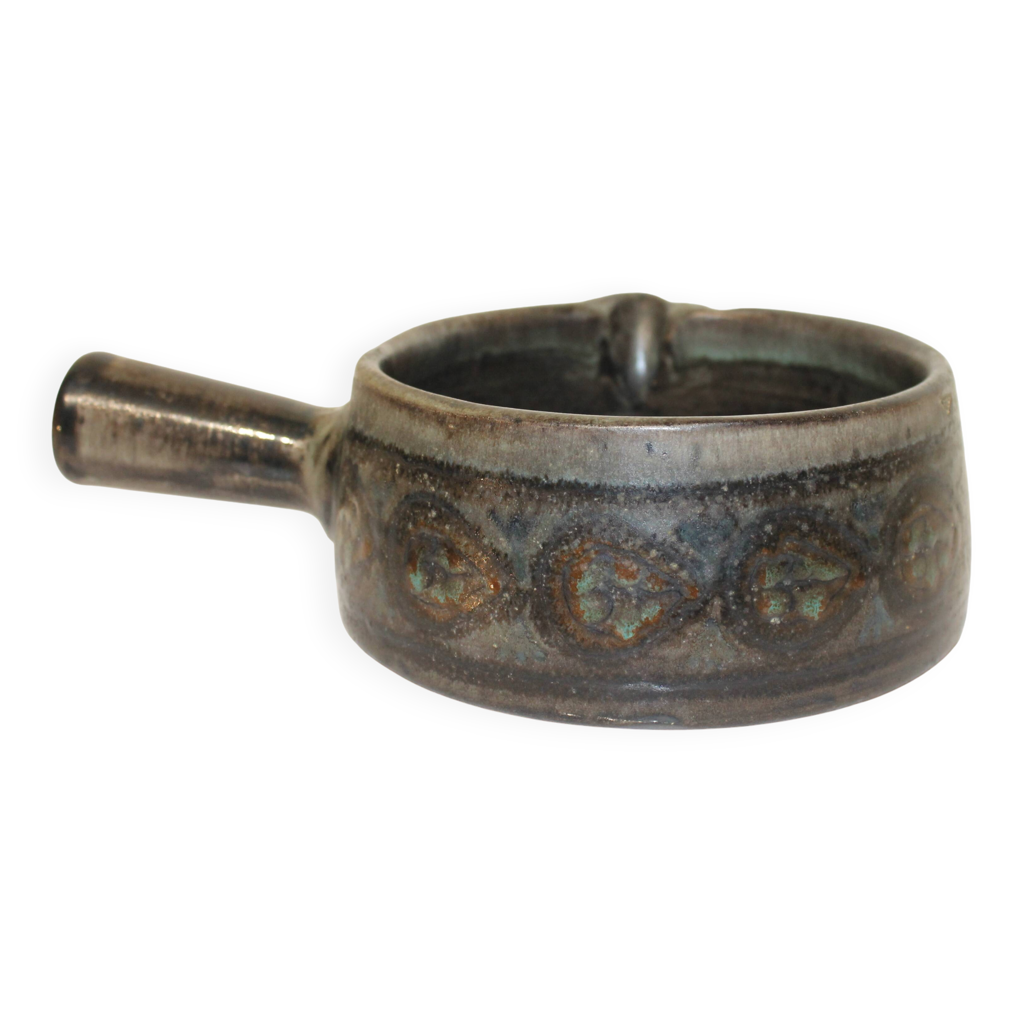 Vintage ceramic skillet by Jean De Lespinasse