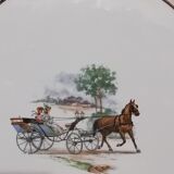 Flat Luneville Badonviller pattern carriages diameter 31