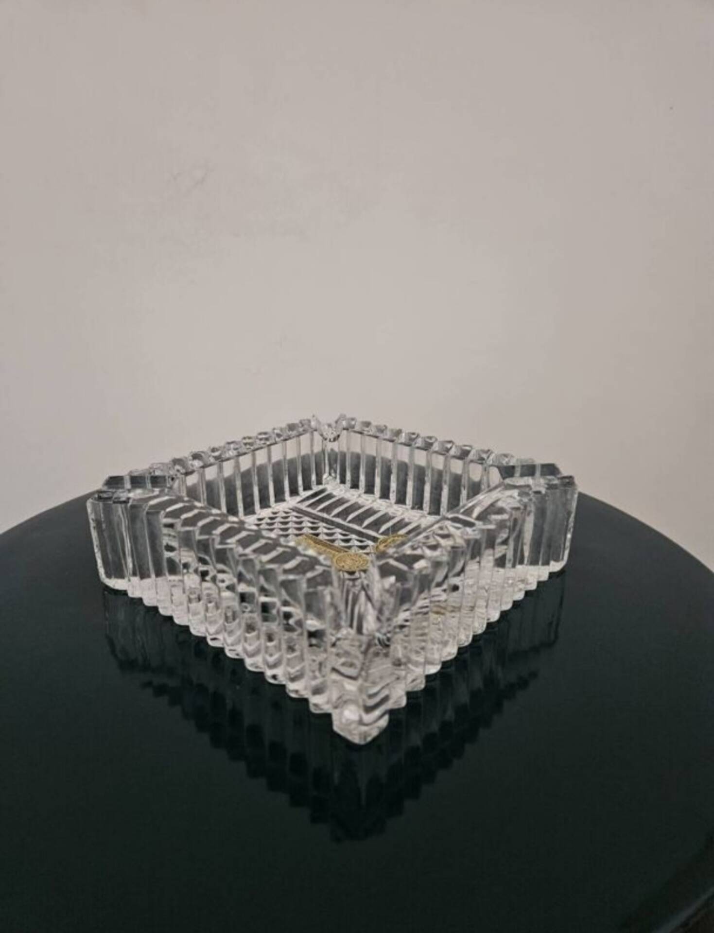 Bohémian crystal ashtray