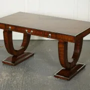 Double-Faced Drawer Desk Art Deco by Theodore Alexander