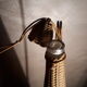 Bottle scoubidou color creme carafe 1970. with 39x9 gilding.
