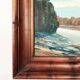 Painting “River in the Alps”, Oil on cardboard.