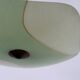 Art Deco pentagonal green glass ceiling light, 1940s, Germany