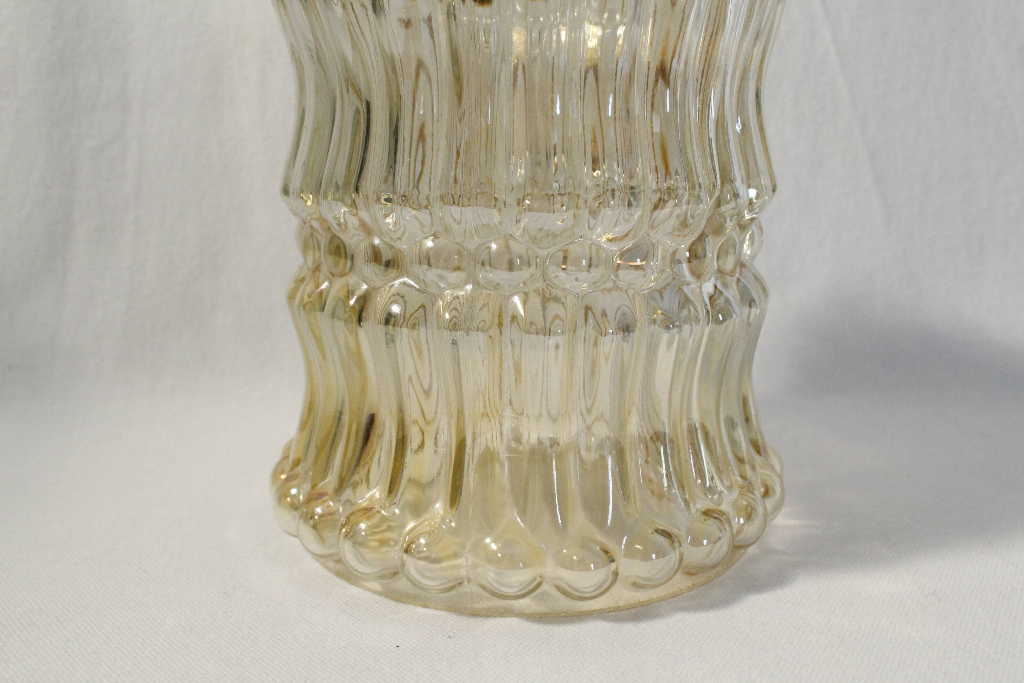 Vintage amber glass sweeper