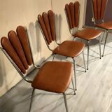4 vintage Tubmenager petal chairs