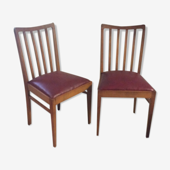 Paire de chaises scandinaves des années 60