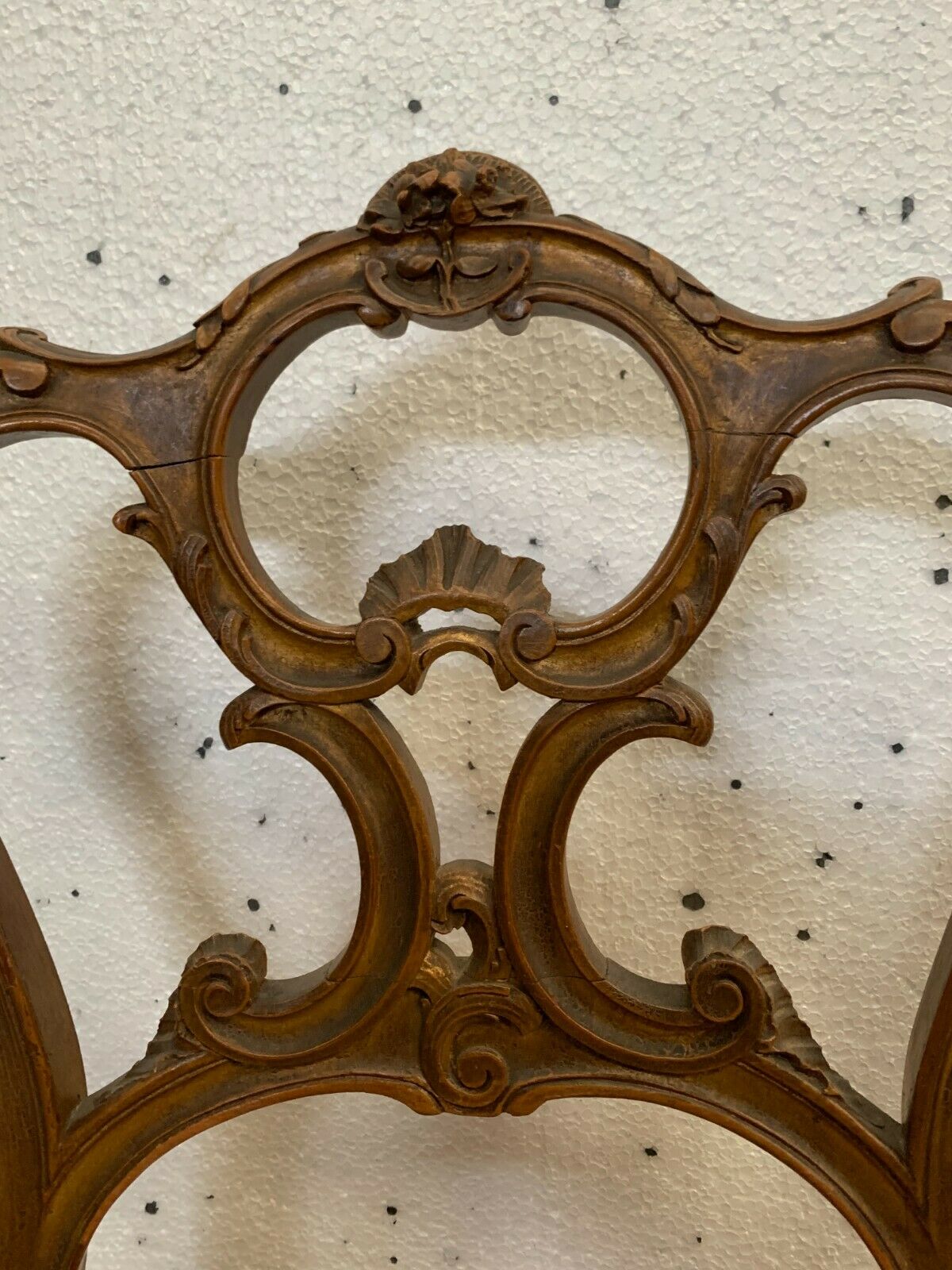 Pair of Louis XV style chairs in 20th century carved walnut