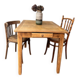 Old oak table with drawers